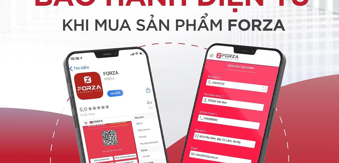 Triển khai hệ thống bảo hành điện tử tại Forza Việt Nam